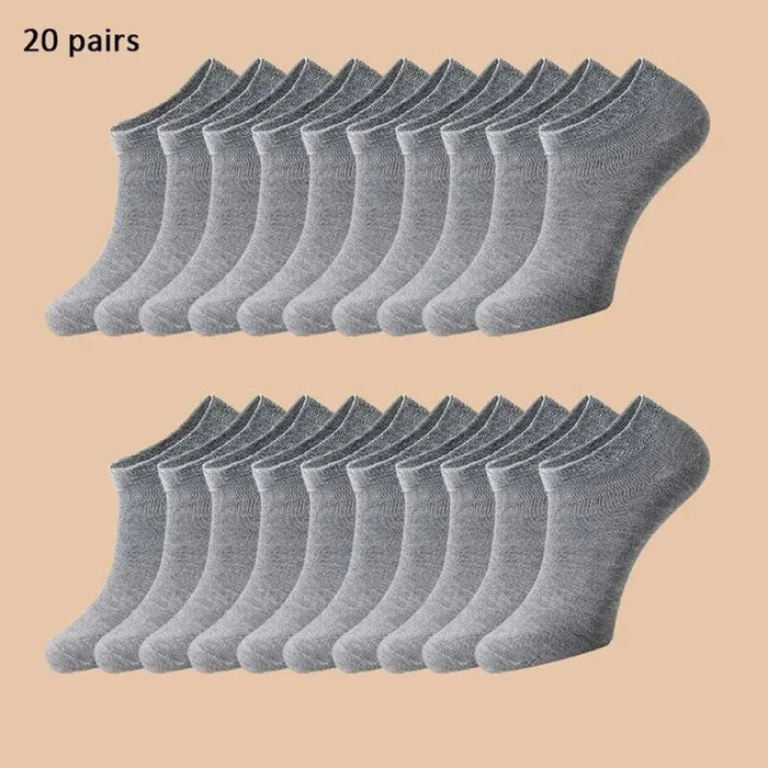 10-12-20-40-pairs-men-boat-socks-business-sport-sweat-absorption-mature-summer-autumn-solid-color-soft-non-pilling-ankle-socks