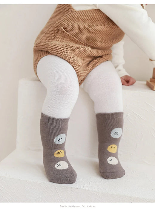 3 Pairs/Lot Autumn Winter Baby Non Slip Soft Floor Sock