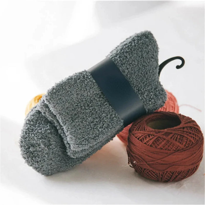 1/3pairs Men Coral Fleece Socks