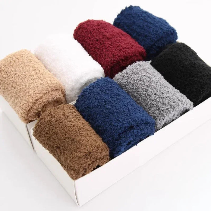 1/3pairs Men Coral Fleece Socks