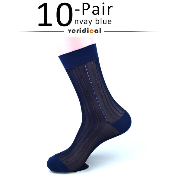 10 Pairs Large  Mens Nylon Thin Socks
