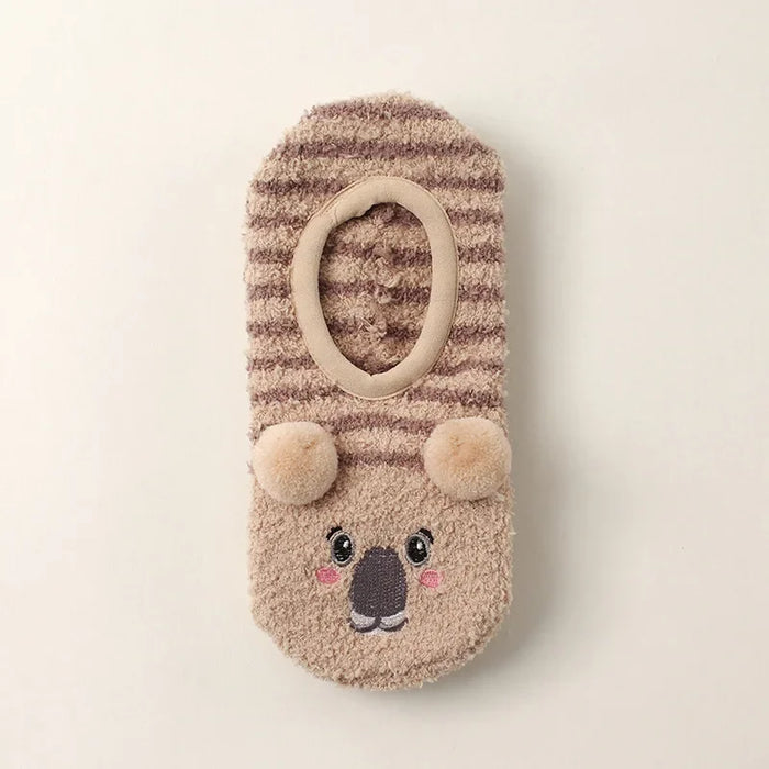 Cute winter grip indoor socks