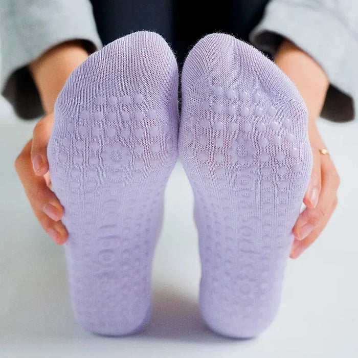 Multi Colored Plus Size Women's Yoga Socks