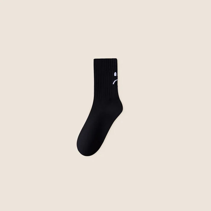 Smile Face Socks Women's Fashion Mid-Calf Socks