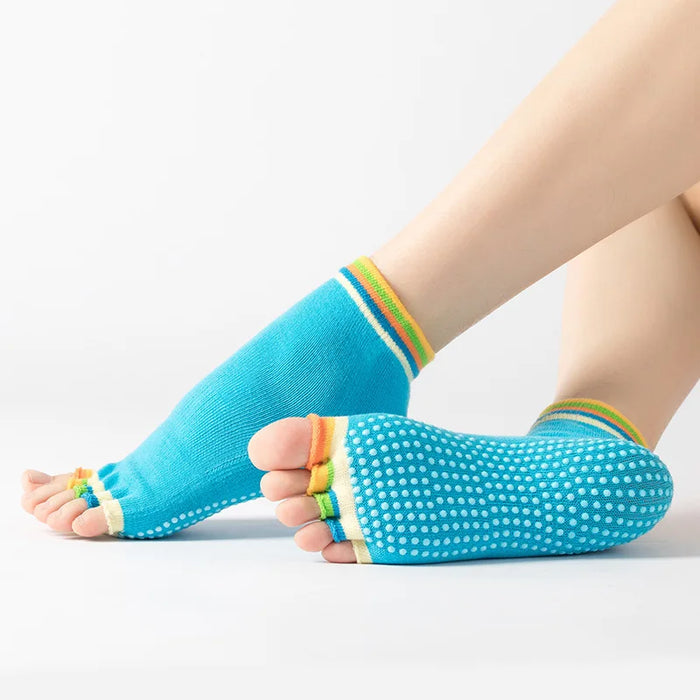 women-yoga-socks-non-slip-grips-cotton-pilates-socks-ladies-ballet-dance-sports-socks-for-yoga-fitness-workout-yoga-socks