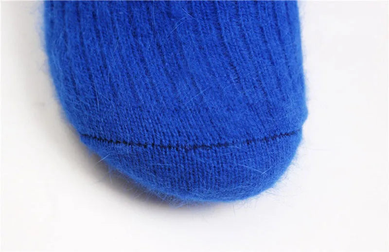Thickened With Wool Warm Rabbit Hair Socks  Cashmere Stockings