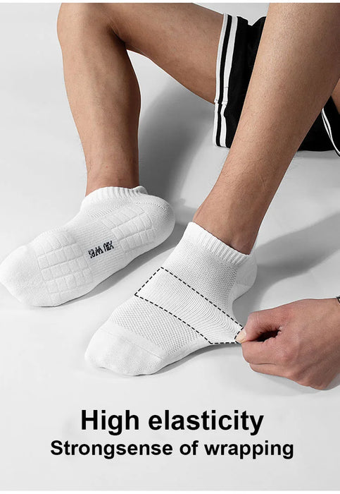 6 Pairs/Lot Men Running Socks Mesh Breathable Thin Sports Socks