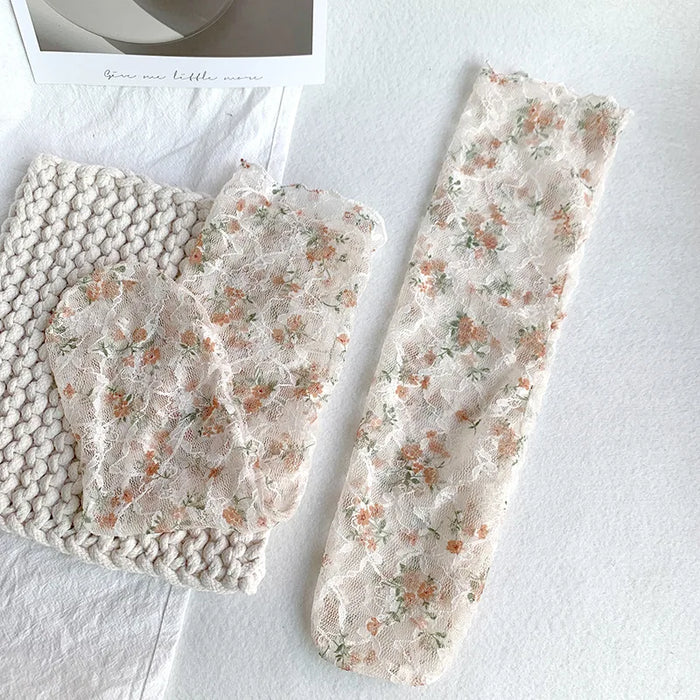 Lace Flower Loose Long Socks