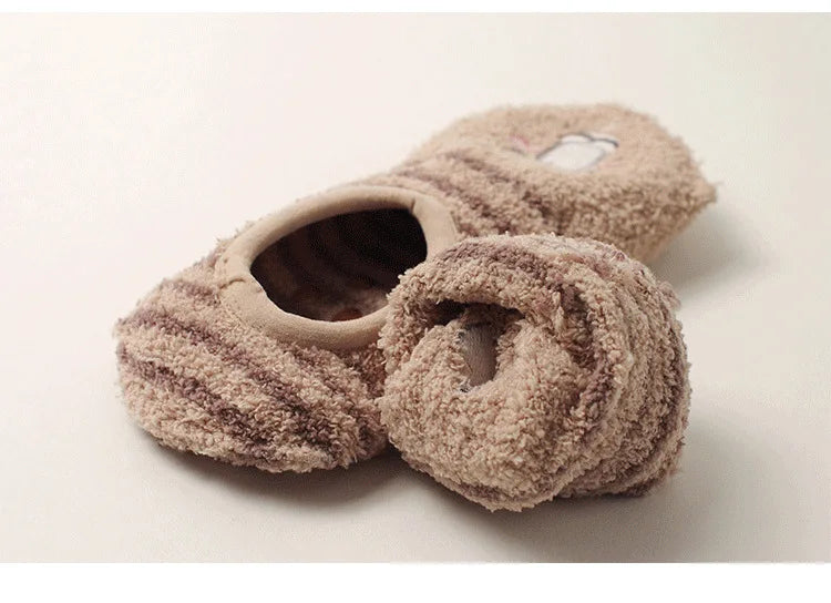 Cute winter grip indoor socks