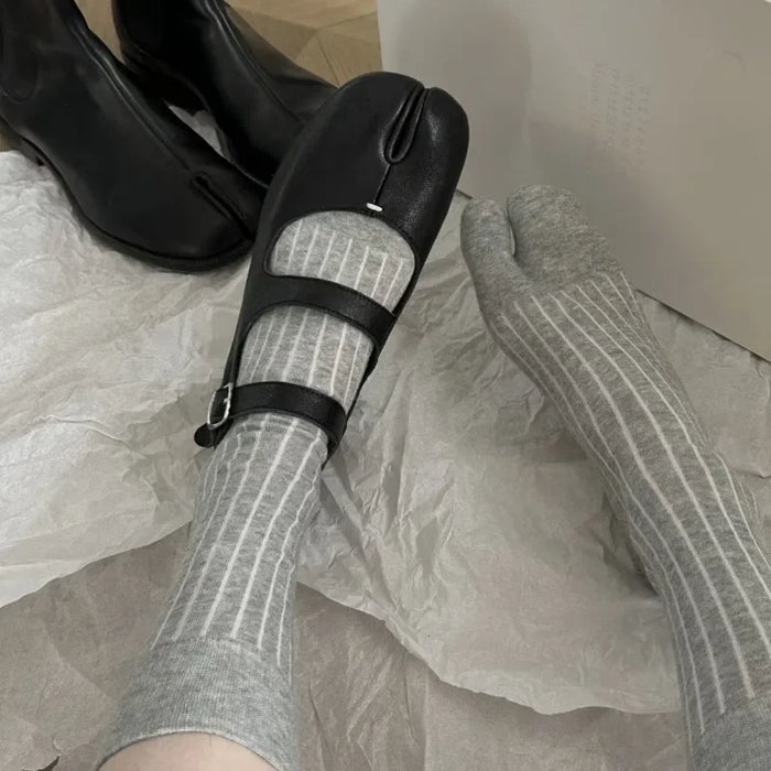 1/3 Pairs Japanese Tabi Toe Socks