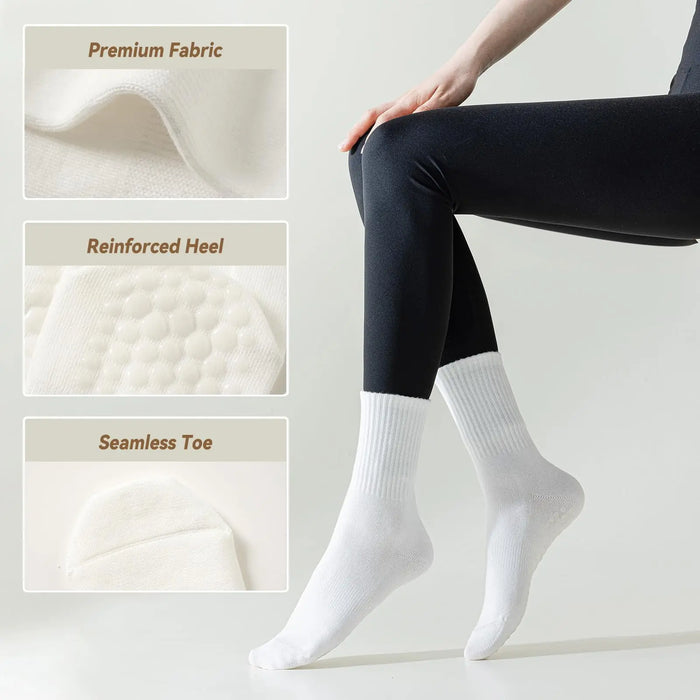 4-6 pairs of women's anti slip grip yoga Pilates ballet socks