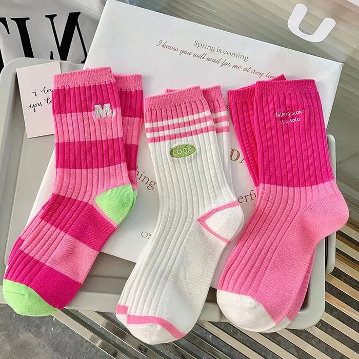 Various Stylish Cotton Medium Tube Design Socks