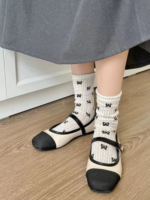 Bow Loose Long Socks