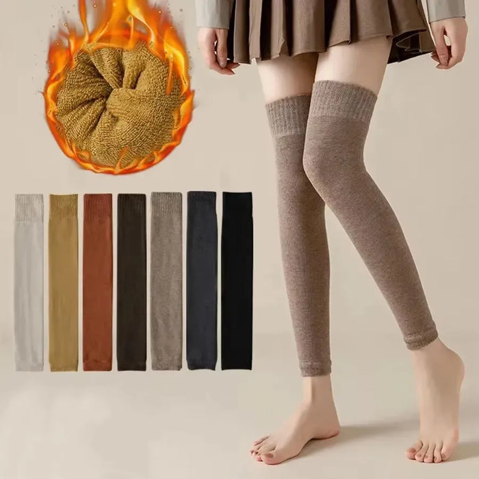 Winter Over Knee High Footless Socks