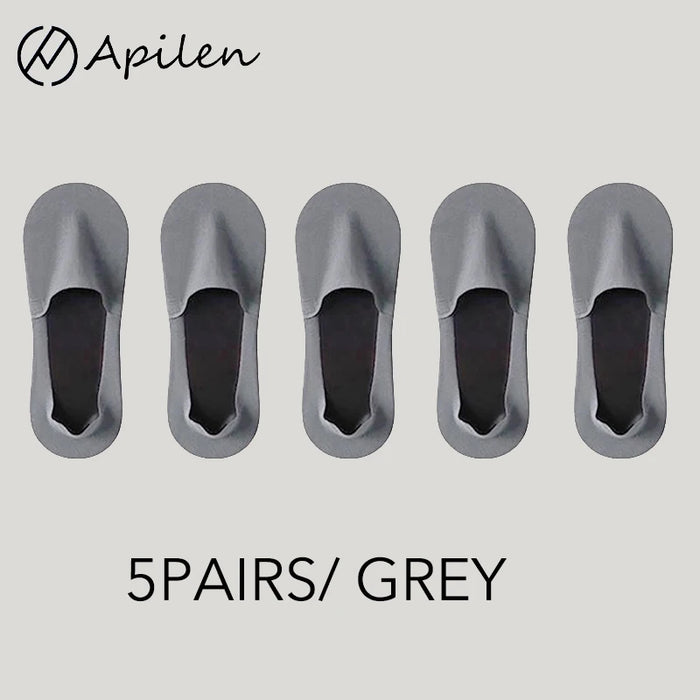 5P/ Men Non Slip Invisible Socks