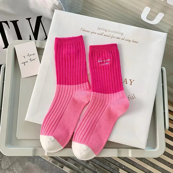 Various Stylish Cotton Medium Tube Design Socks