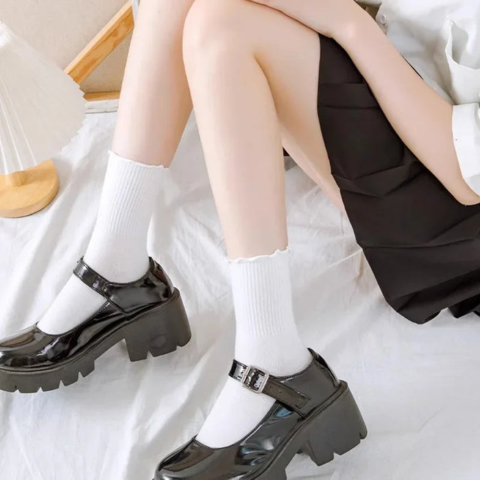 fashion-new-ruffle-socks-for-women-mid-crew-middles-tube-ankle-high-breathable-cotton-socks-black-white-beige-female-cute-sock