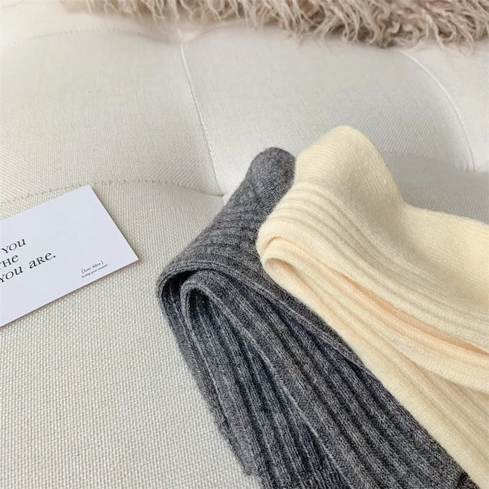 New Winter Fashion Solid Colour Socks
