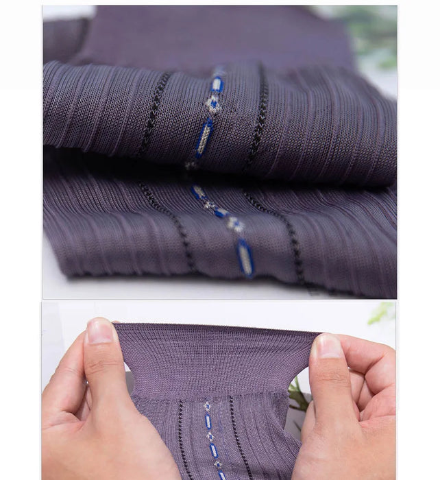10 Pairs Large  Mens Nylon Thin Socks