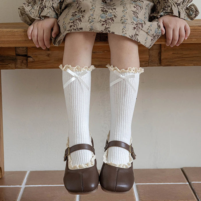 Soft Cotton Lace Stuff Princess Ruffle kids Socks