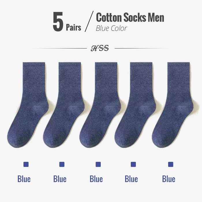 5-10-pairs-95-combed-cotton-socks-men-business-dress-long-socks-soft-breathable-spring-summer-colorful-sock-for-man-5pairs-lot