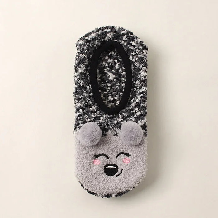 Cute winter grip indoor socks