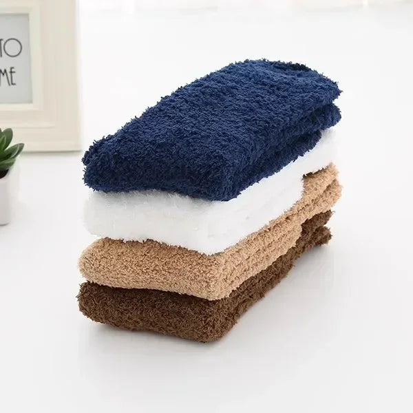 1/3pairs Men Coral Fleece Socks