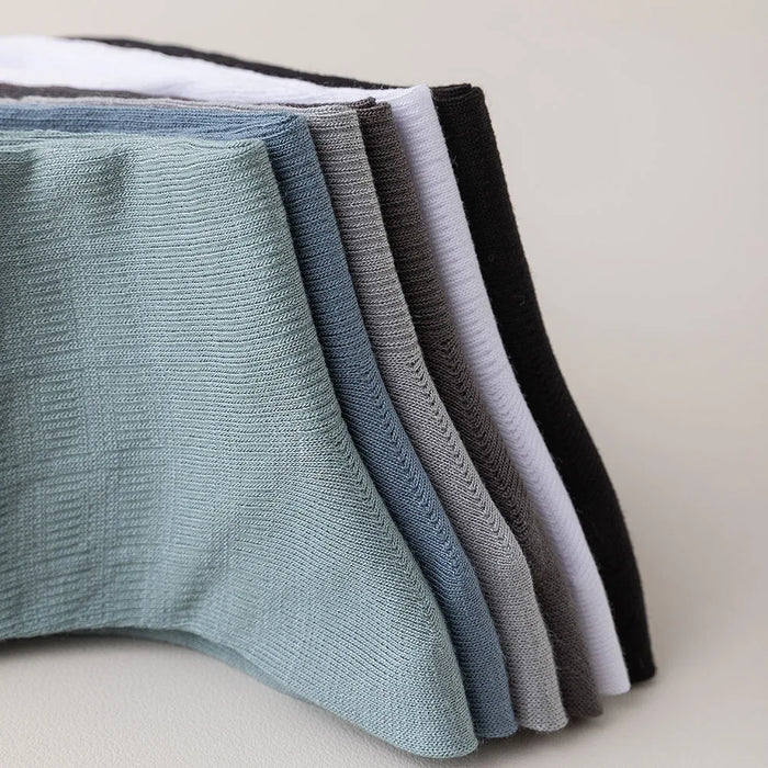 6 Pairs Men Summer Bamboo Fiber Socks