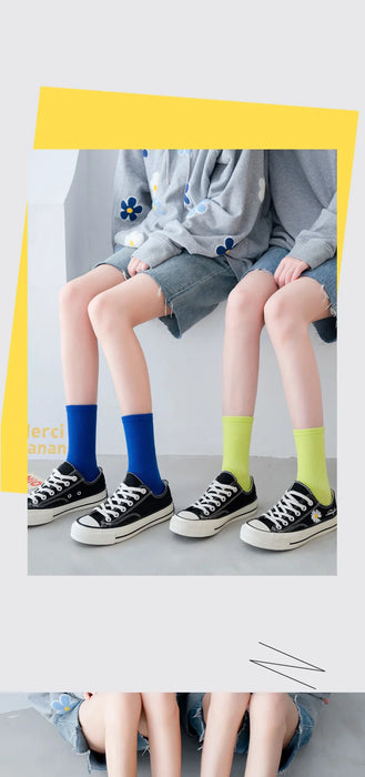Colours Combed Cotton Skateboard  Unisex Sock