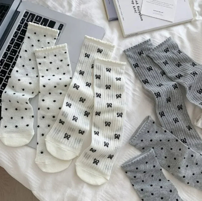 Bow Loose Long Socks