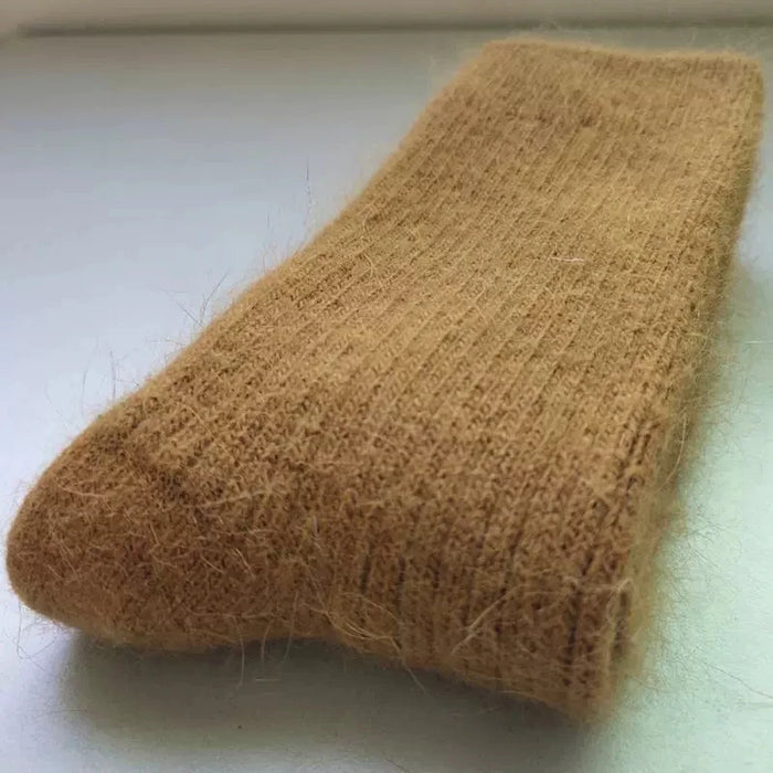 Thickened With Wool Warm Rabbit Hair Socks  Cashmere Stockings