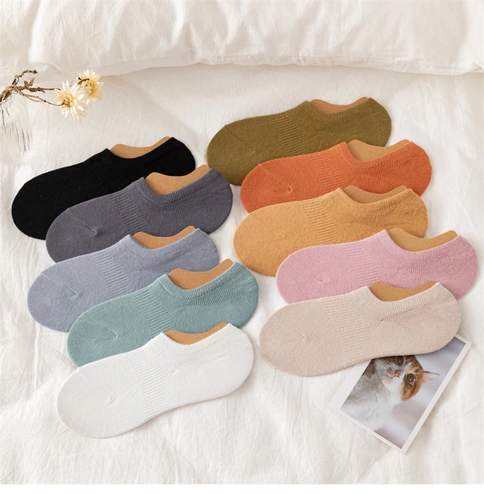 5 Pairs/  Invisible Low Cut Socks