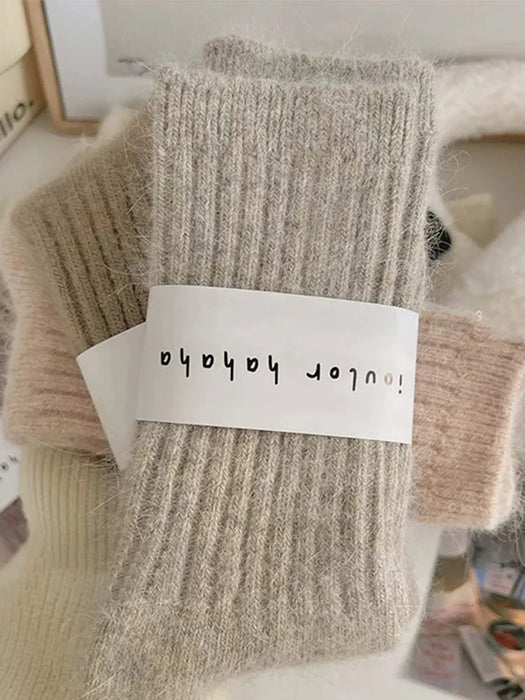 Winter Socks Women Cashmere Wool Thicken Warm Women Socks