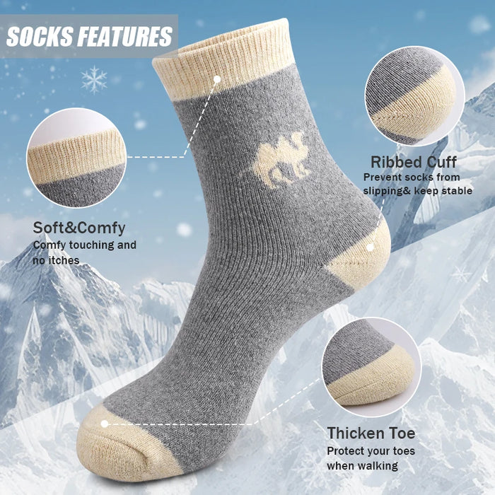 5 Pairs Wool Thickened Winter Sock
