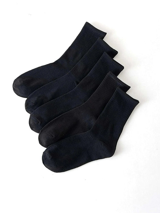 Women Solid Color Socks