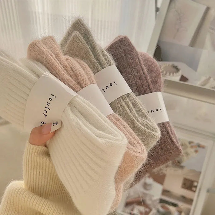 Winter Socks Women Cashmere Wool Thicken Warm Women Socks