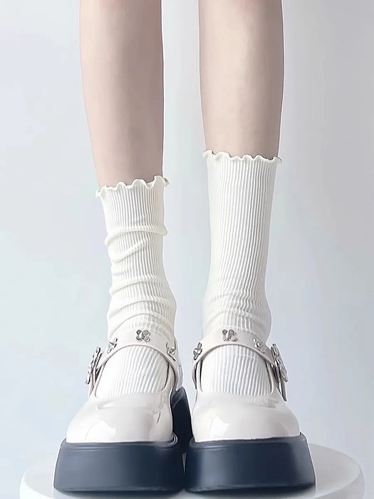 fashion-new-ruffle-socks-for-women-mid-crew-middles-tube-ankle-high-breathable-cotton-socks-black-white-beige-female-cute-sock