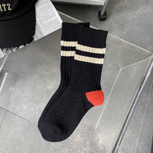 Various Stylish Cotton Medium Tube Design Socks