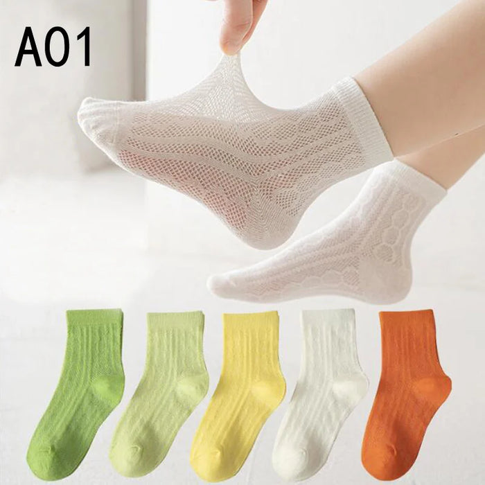 5Pair/lot New Summer Thin Children's Socks