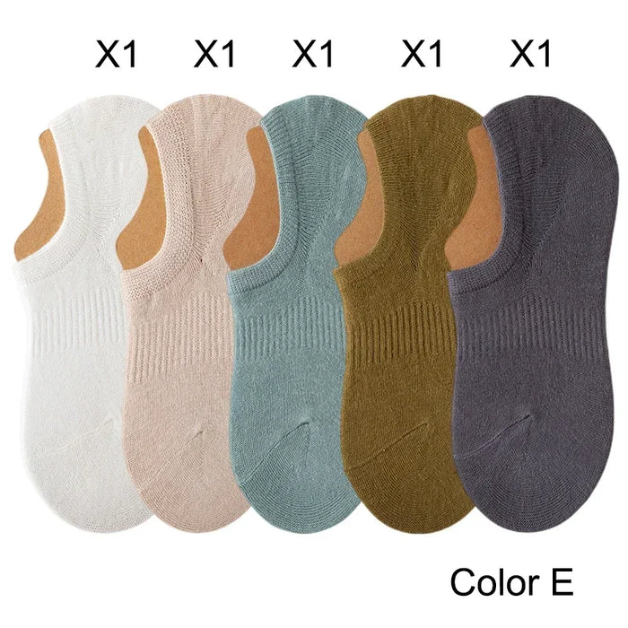 5 Pairs/  Invisible Low Cut Socks