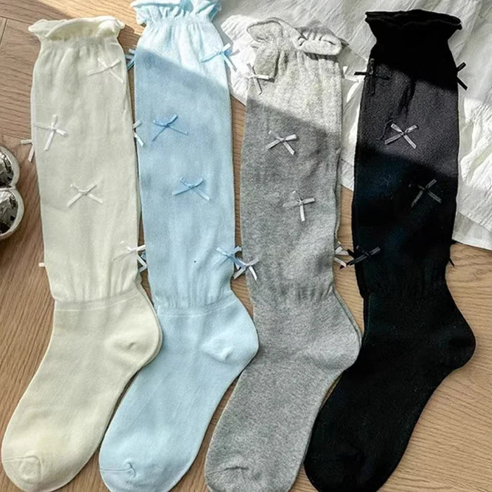 1/2 pairs  Japanese Style Bandage Bowknot Sock