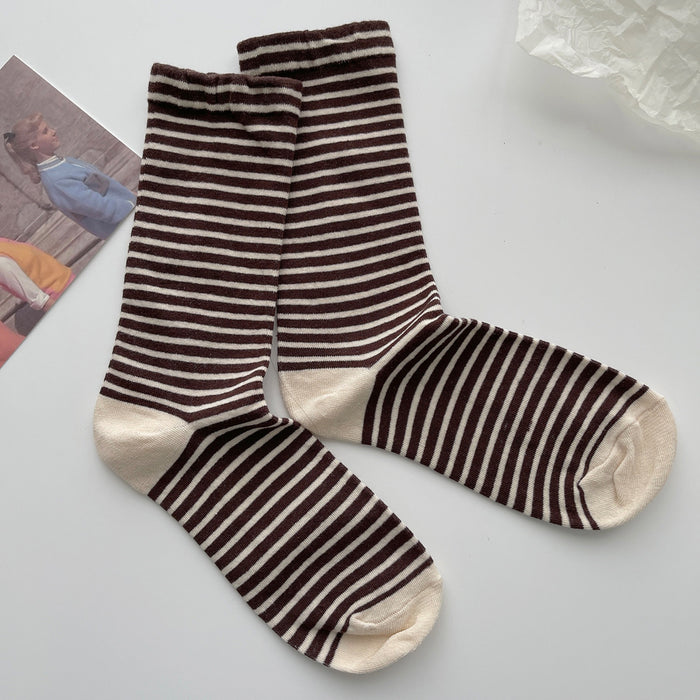 Retro Striped Socks