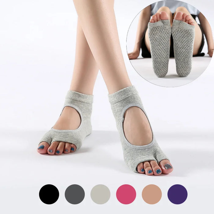 women-two-toes-yoga-socks-ballet-dance-half-fingers-sock-slippers-quick-dry-breathable-non-slip-silicone-sport-pilates-socks