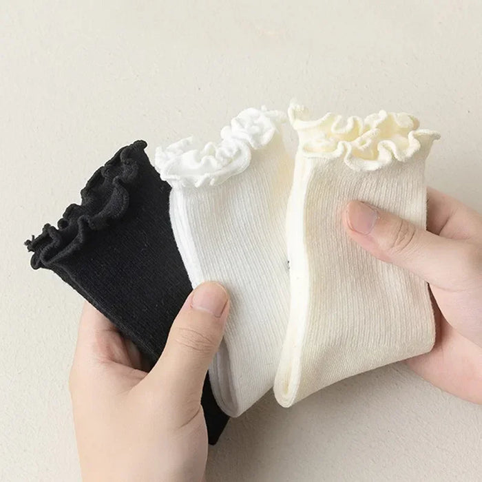 fashion-new-ruffle-socks-for-women-mid-crew-middles-tube-ankle-high-breathable-cotton-socks-black-white-beige-female-cute-sock