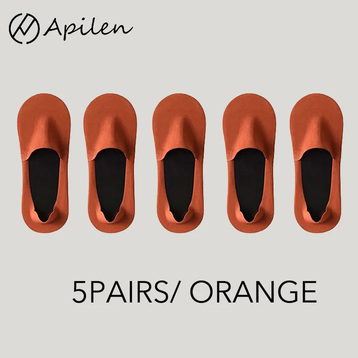 5P/ Men Non Slip Invisible Socks
