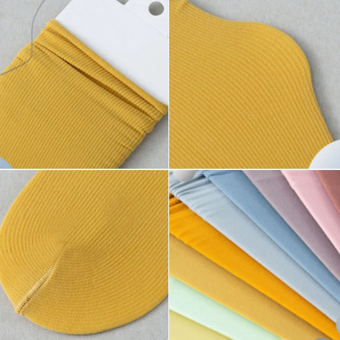 Ice Loose Calf Tube Sock Colorful Knee Nylon Socks