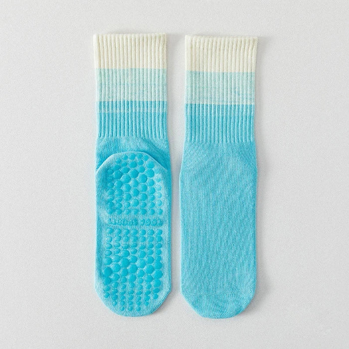 yoga-socks-womens-pilates-cotton-non-slip-silicone-indoor-fitness-dance-color-gradient-sports-socks