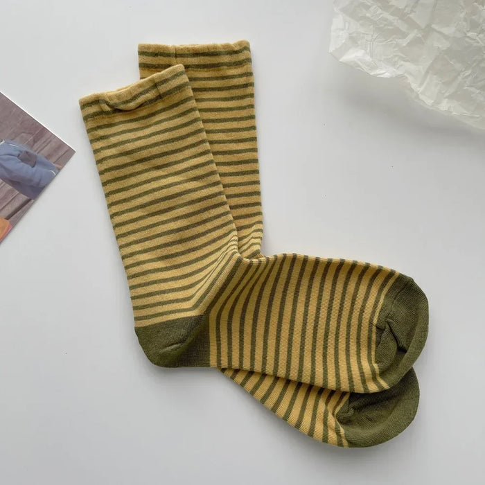 Retro Striped Socks