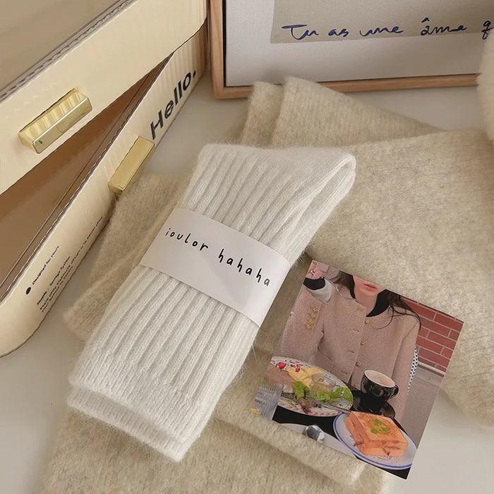 Winter Socks Women Cashmere Wool Thicken Warm Women Socks
