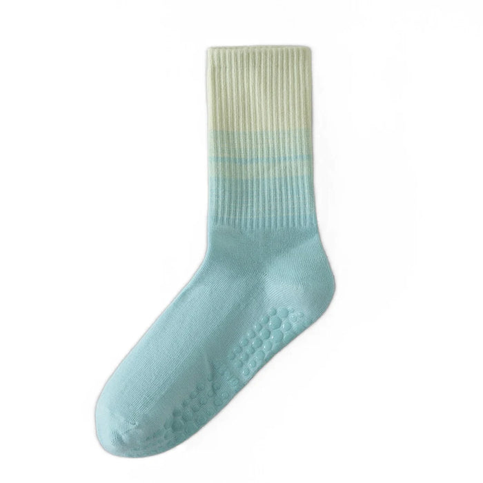 Pastel coloured anti slip yoga socks